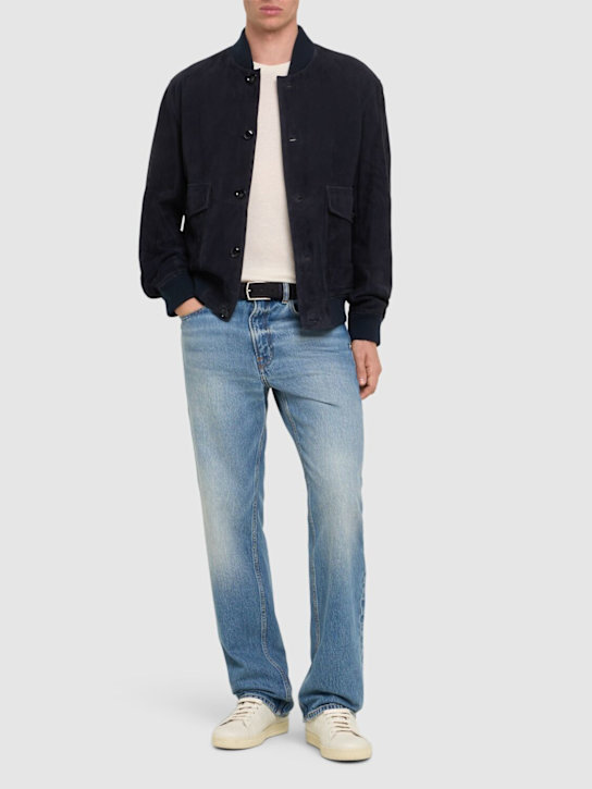 Boss: Melot suede jacket - men_1 | Luisa Via Roma