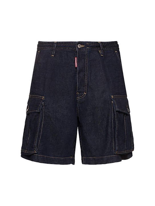 Dsquared2: Cargoshorts aus Baumwolldenim - men_0 | Luisa Via Roma