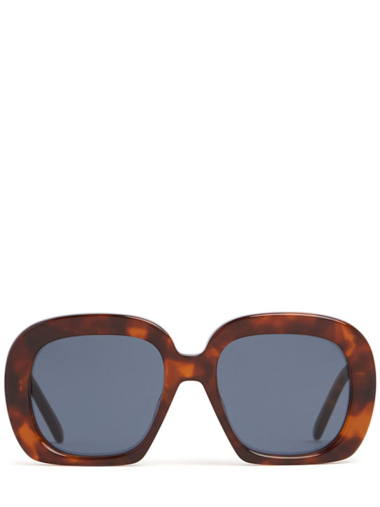 Loewe: Curvy round sunglasses - Blond Havana - women_0 | Luisa Via Roma