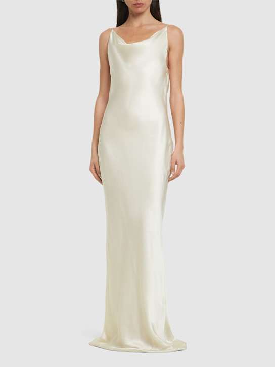 Rotate: Maxi satin slip dress - women_1 | Luisa Via Roma