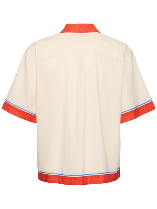Dsquared2: Logo cotton bowling shirt - Mix Colours - men_3 | Luisa Via Roma