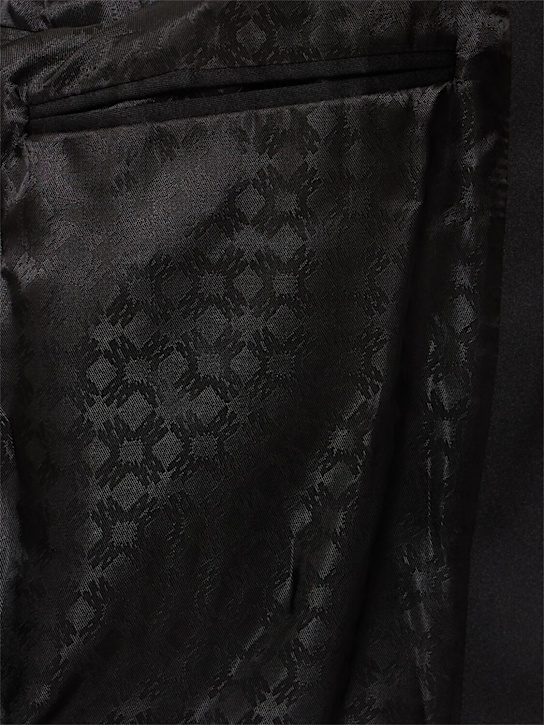 Amiri: Embellished shawl collar wool blazer - Black - men_5 | Luisa Via Roma