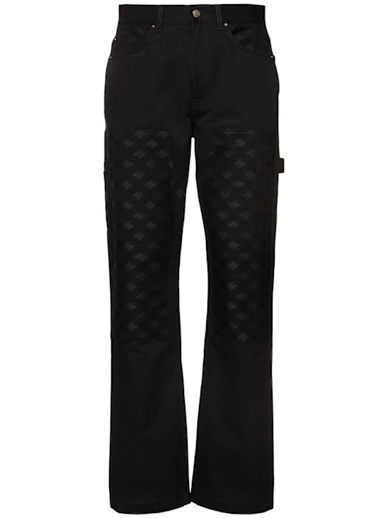 Amiri: Carpenter jacquard jeans - Black - men_0 | Luisa Via Roma