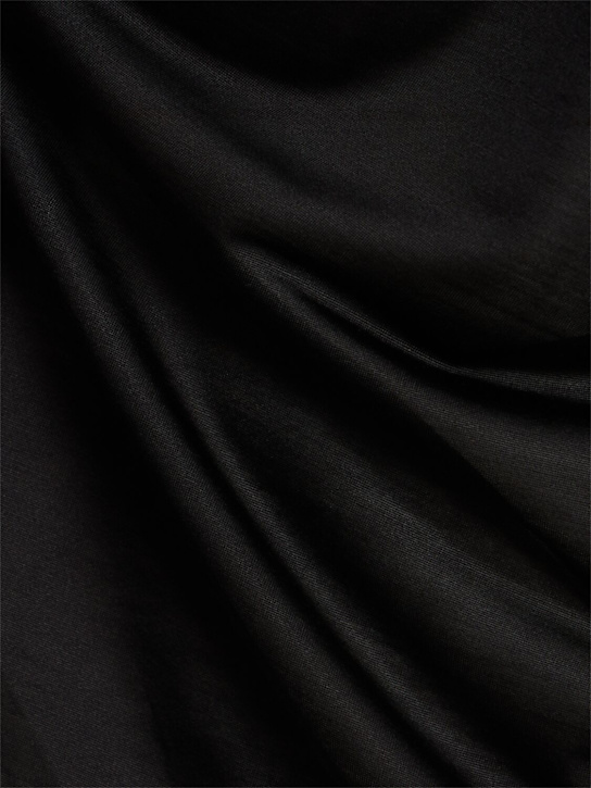 Carven: Silk jersey t-shirt - Black - women_4 | Luisa Via Roma