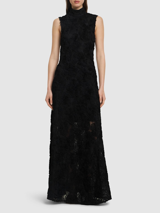 Rotate: Flower mesh long dress - women_1 | Luisa Via Roma