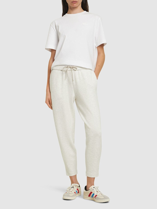 Varley: Pantaloni slim fit in misto viscosa - Beige - women_1 | Luisa Via Roma