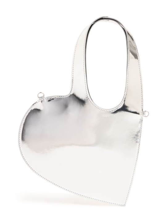 Coperni: Baby Heart mirrored crossbody tote bag - women_0 | Luisa Via Roma