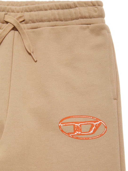 Diesel Kids: Cotton sweatpants - ベージュ - kids-boys_1 | Luisa Via Roma