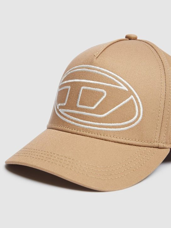 Diesel Kids: Cotton canvas baseball hat w/logo - ベージュ - kids-boys_1 | Luisa Via Roma