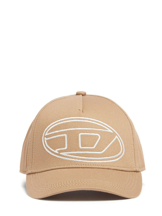 Diesel Kids: Cotton canvas baseball hat w/logo - ベージュ - kids-boys_0 | Luisa Via Roma