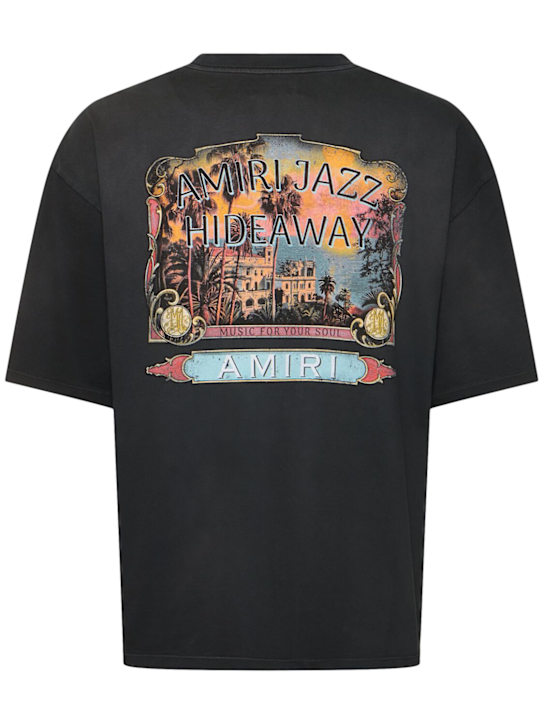 Amiri: Amiri Jazz Hideaway print cotton t-shirt - Black - men_3 | Luisa Via Roma