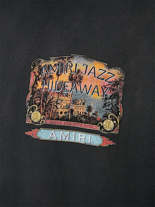 Amiri: Amiri Jazz Hideaway print cotton t-shirt - Black - men_4 | Luisa Via Roma