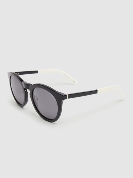 Moncler: Odeonn round sunglasses - Bianco - women_1 | Luisa Via Roma