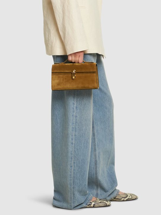 Savette: The Symmetry suede pochette - women_1 | Luisa Via Roma