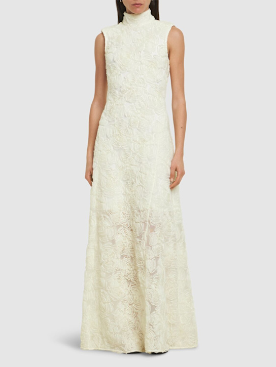 Rotate: Flower mesh maxi dress - women_1 | Luisa Via Roma