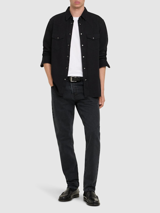 PT Torino: Reggae 5 pocket denim jeans - Black/Grey - men_1 | Luisa Via Roma