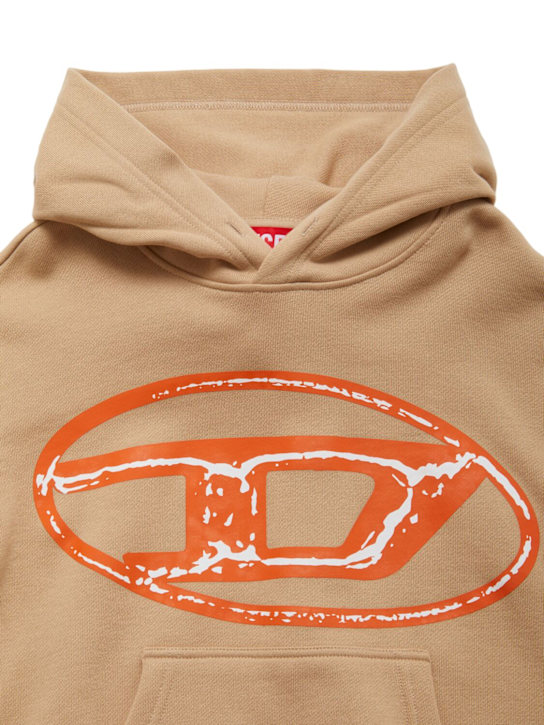 Diesel Kids: Hooded cotton sweatshirt w/logo - kids-boys_1 | Luisa Via Roma