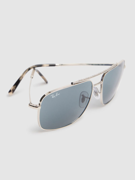 Ray-Ban: Icons Reinvention metal sunglasses - Silver/Grey - men_1 | Luisa Via Roma