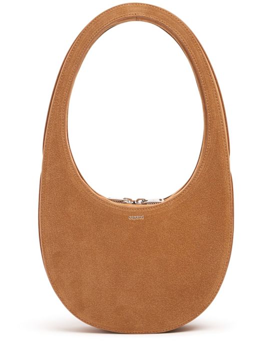 Coperni: Swipe suede crossbody bag - women_0 | Luisa Via Roma
