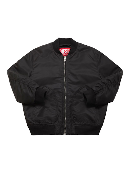 Diesel Kids: Poly bomber jacket - ブラック - kids-boys_0 | Luisa Via Roma