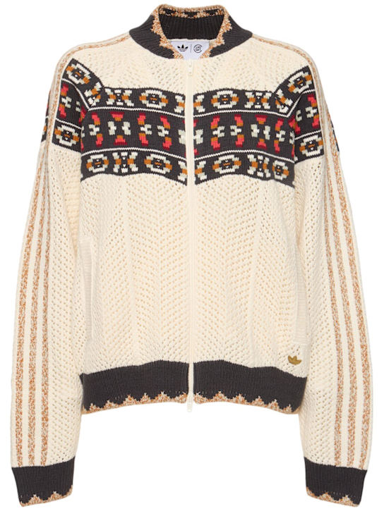 adidas Originals: Clot cotton blend sweatshirt - women_0 | Luisa Via Roma