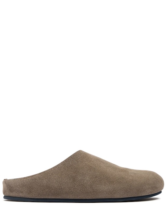The Row: Mules Hugo in camoscio - Marrone Chiaro - women_0 | Luisa Via Roma