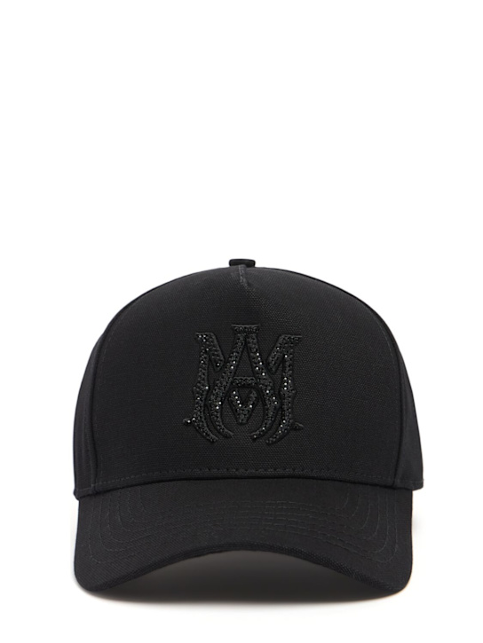 Amiri: Crystal canvas hat - Black - men_0 | Luisa Via Roma