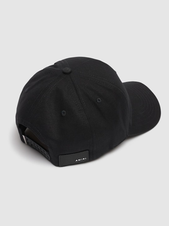Amiri: Crystal canvas hat - Black - men_3 | Luisa Via Roma