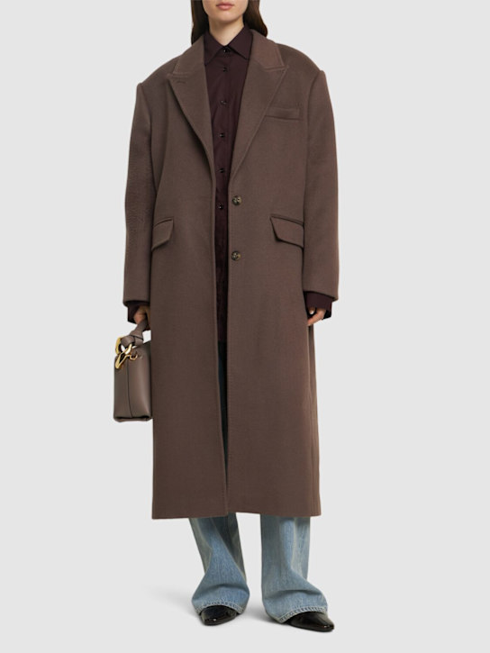Remain: Long wool blend coat - women_1 | Luisa Via Roma