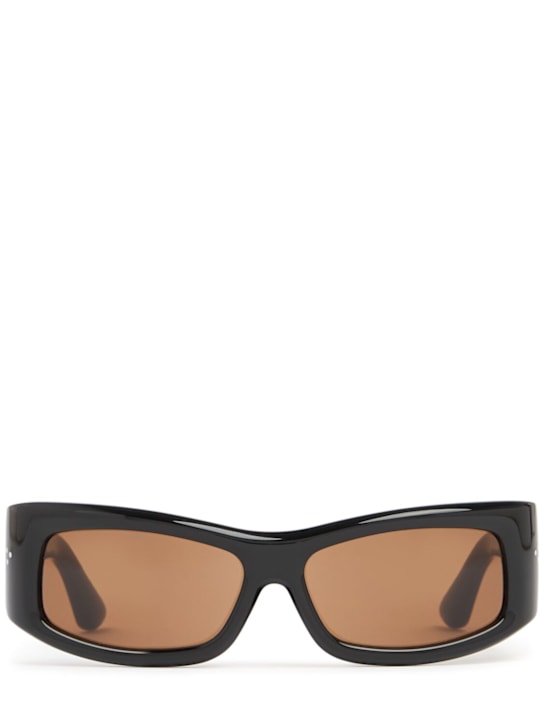 Port Tanger: Hads acetate sunglasses w/ tobacco lens - Black - men_0 | Luisa Via Roma