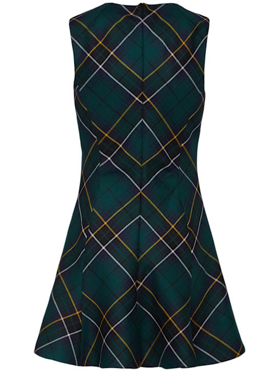 McQueen: Wool tartan mini dress - women_1 | Luisa Via Roma
