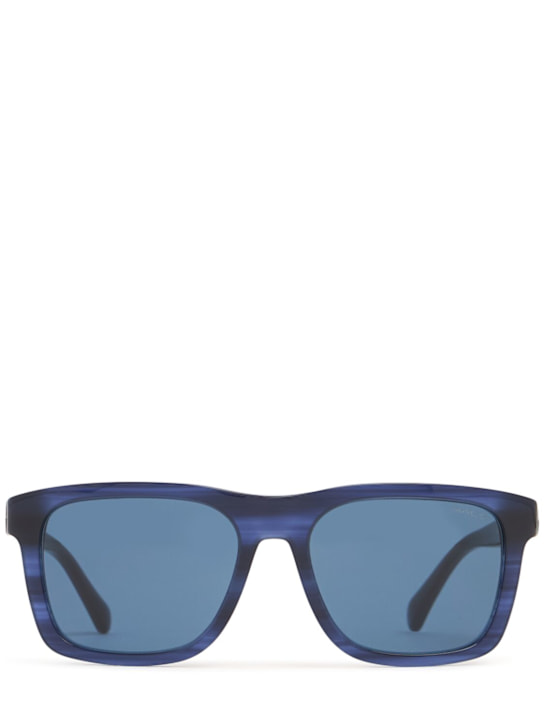 Moncler: Sunglasses - Blue - men_0 | Luisa Via Roma