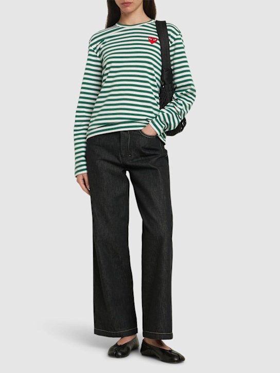 Comme des Garçons Play: コットンTシャツ - women_1 | Luisa Via Roma