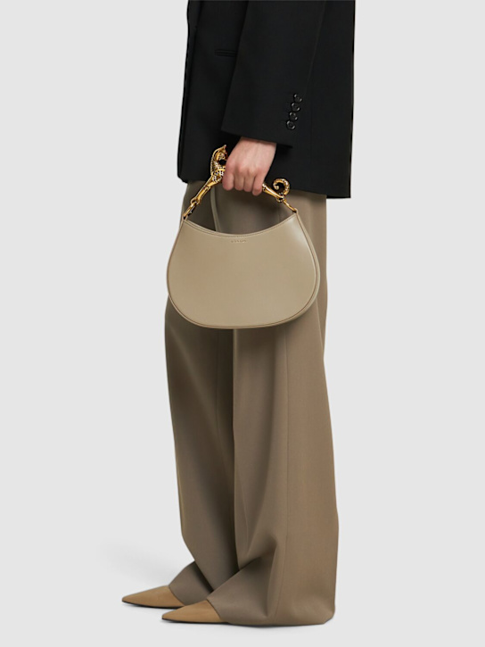 Lanvin: Cat leather hobo bag - women_1 | Luisa Via Roma
