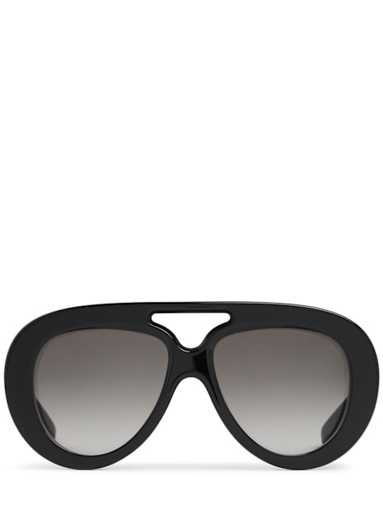 Loewe: Curvy mask sunglasses - Black - women_0 | Luisa Via Roma