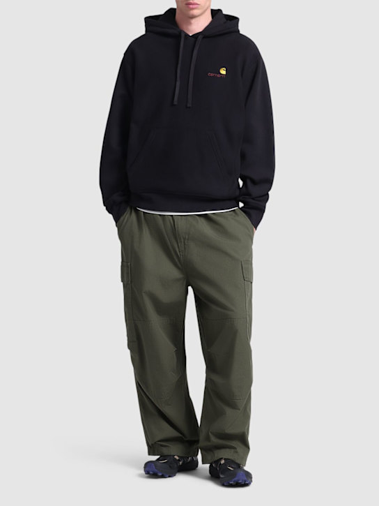 Carhartt WIP: American Script sweatshirt hoodie - men_1 | Luisa Via Roma