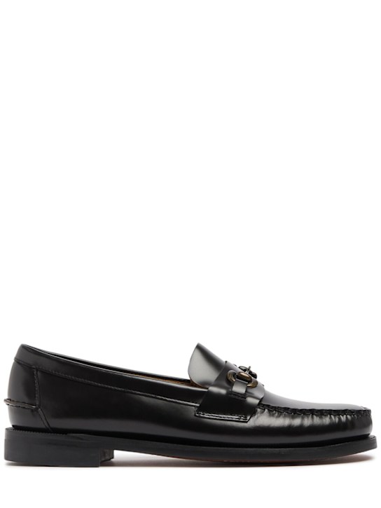 Sebago: Classic Joe brushed leather loafers - men_0 | Luisa Via Roma