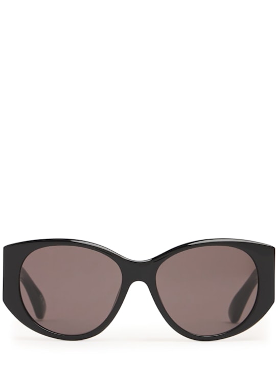 Balenciaga: BB0455S Nano round acetate sunglasses - Black - men_0 | Luisa Via Roma
