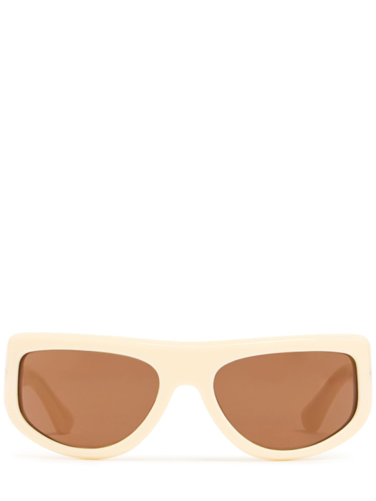 Port Tanger: Fayaz acetate sunglasses w/ tobacco lens - Beige - men_0 | Luisa Via Roma