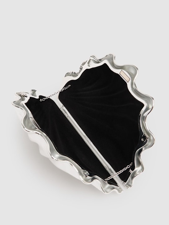 JW Anderson: Shell rigid clutch - Silver - women_6 | Luisa Via Roma