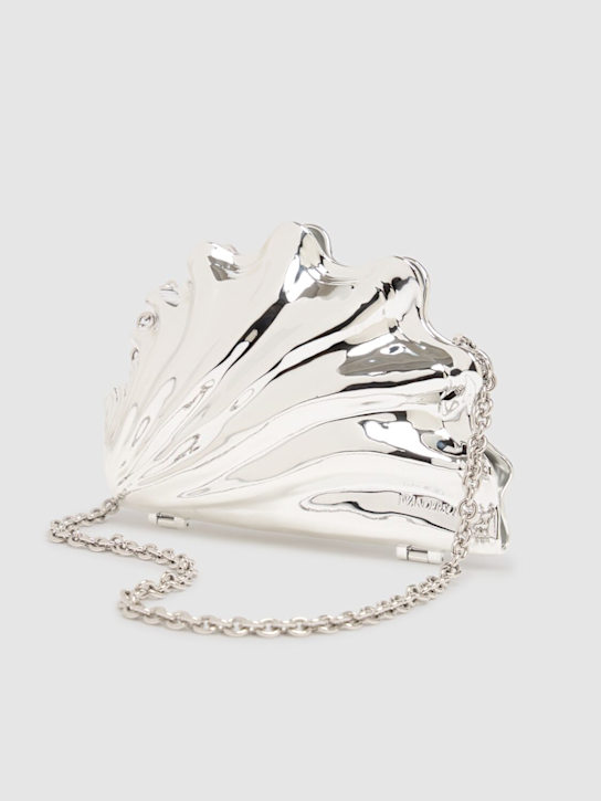 JW Anderson: Shell rigid clutch - Silver - women_3 | Luisa Via Roma