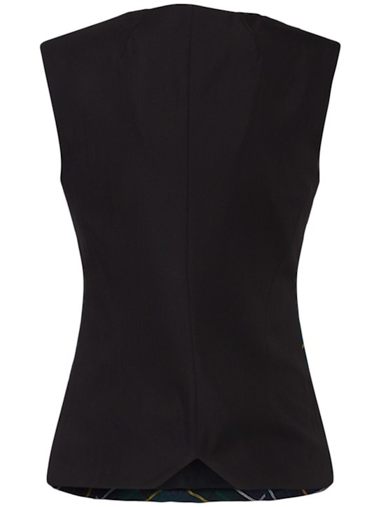 McQueen: Wool tartan top - women_1 | Luisa Via Roma