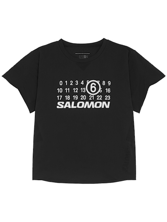 MM6 Maison Margiela: Salomon jersey t-shirt - men_0 | Luisa Via Roma