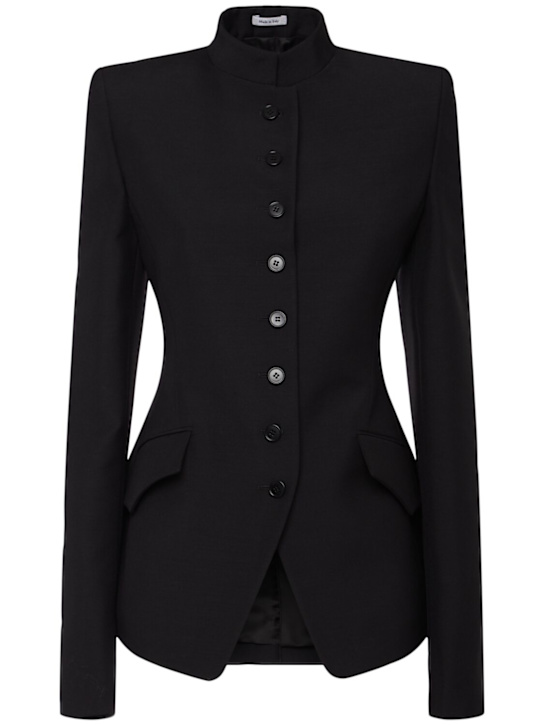 McQueen: Wool & mohair blazer - women_0 | Luisa Via Roma