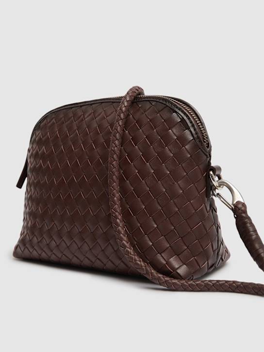 Dragon Diffusion: Chunky Fellini leather shoulder bag - Dark Brown - women_2 | Luisa Via Roma