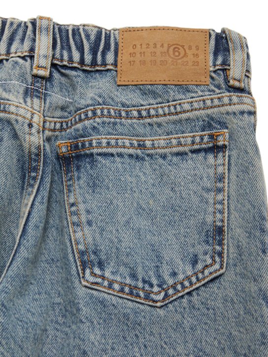 MM6 Maison Margiela: Cotton jeans - ブルー - kids-boys_1 | Luisa Via Roma