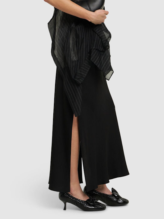 Acne Studios: 60mm leather pumps w/ bow - women_1 | Luisa Via Roma