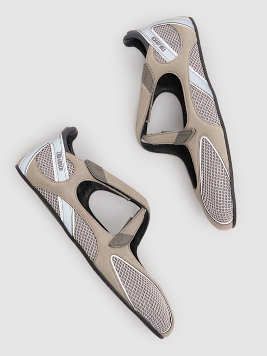 The Attico: Floor 01 ballerina flats - Grey - women_2 | Luisa Via Roma