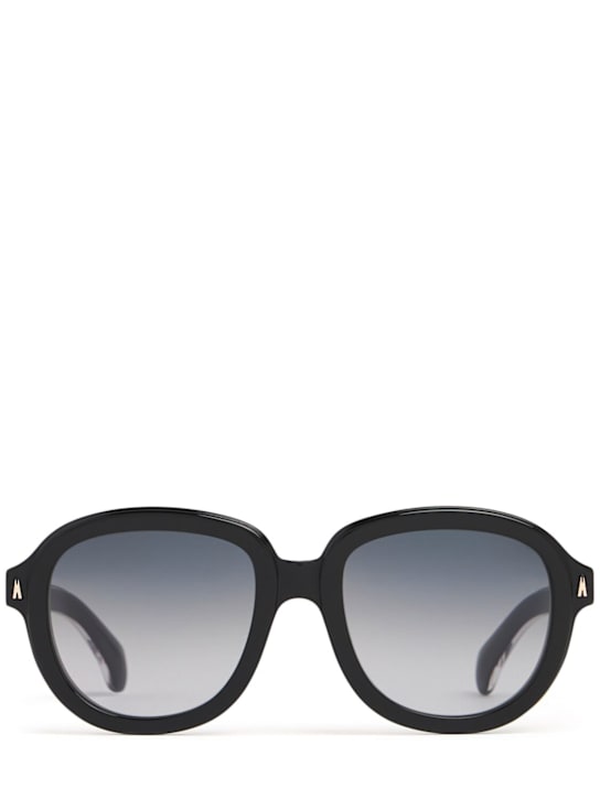 Moncler: Cirsee acetate pilot sunglasses - Shiny Black - men_0 | Luisa Via Roma