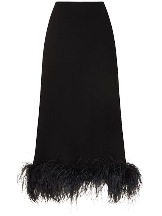 16arlington: Gonna Petya in cady / piume - Nero - women_0 | Luisa Via Roma